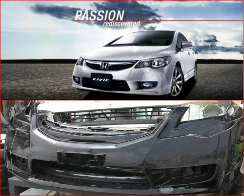 กันชนหน้า  HONDA CIVIC 2009 ของแท้มือสอง