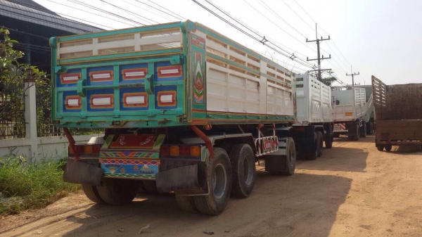 ขายรถสิบล้อพ่วง HINO mega เครื่อง 320 แรง ปี 48 ดัมพ์แม่ลูก
