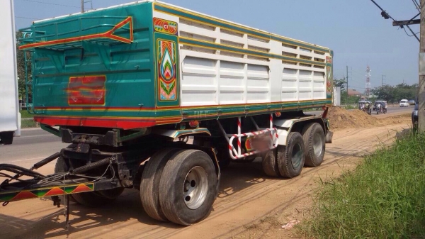 ขายรถสิบล้อพ่วง HINO mega เครื่อง 320 แรง ปี 48 ดัมพ์แม่ลูก