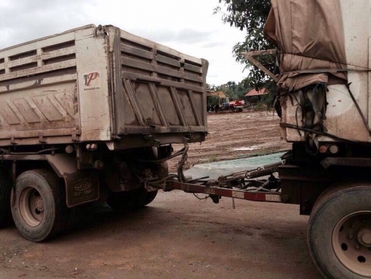 ขายรถพ่วงสิบล้อดัมพ์ HINO 344 แรง ปี 52 FM1ANLD ดัพม์แม่ลูก กระบะสามมิตร ลูก 3 เพลายาว 6.50 เมตร