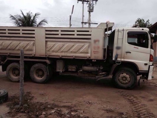 ขายรถพ่วงสิบล้อดัมพ์ HINO 344 แรง ปี 52 FM1ANLD ดัพม์แม่ลูก กระบะสามมิตร ลูก 3 เพลายาว 6.50 เมตร