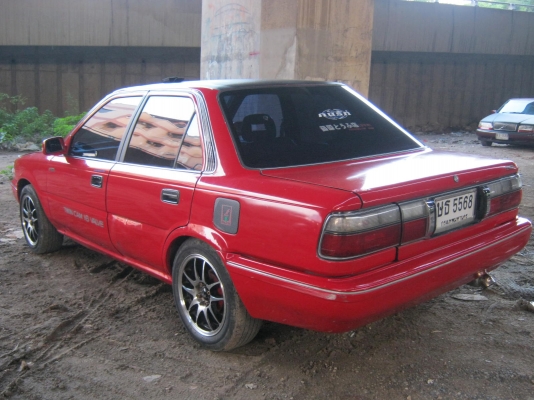 ขายโตโยต้า ปี91โดเรมอน เรือนไม6หลุมเครื่อง4Aออโต ติดแก๊สLPGขับดี