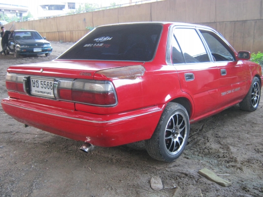 ขายโตโยต้า ปี91โดเรมอน เรือนไม6หลุมเครื่อง4Aออโต ติดแก๊สLPGขับดี