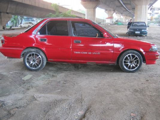 ขายโตโยต้า ปี91โดเรมอน เรือนไม6หลุมเครื่อง4Aออโต ติดแก๊สLPGขับดี