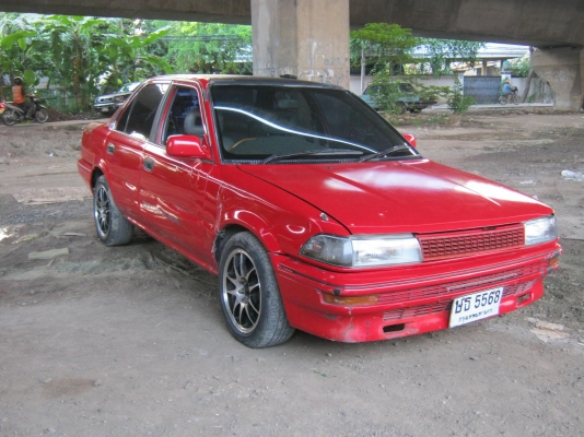 ขายโตโยต้า ปี91โดเรมอน เรือนไม6หลุมเครื่อง4Aออโต ติดแก๊สLPGขับดี