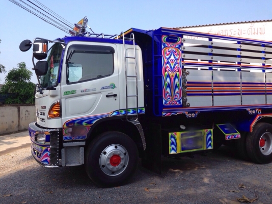 ขายดาว์นรถพ่วงดัมพ์ Hino เครื่อง 344 แรง แม่ปี 55 ลูกปี 56 มี 2 พ่วง