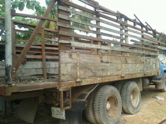 ขายรถบรรทุก 10 ล้อรั้ว NISSAN หน้ายาว 2 เพลาสโลว์อินเตอร์ ยิงDLได้ เครื่อง PD6 260 แรงม้า ราคา 270000