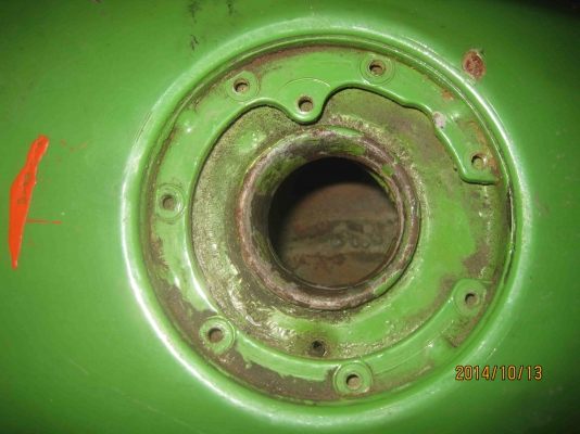 โล๊ะขายถูกๆ-ถังน้ำมัน Kawasaki Serpico ฝาเรียบ ไม่บุบไม่ผุไม่หนิม 500(รวมส่ง)