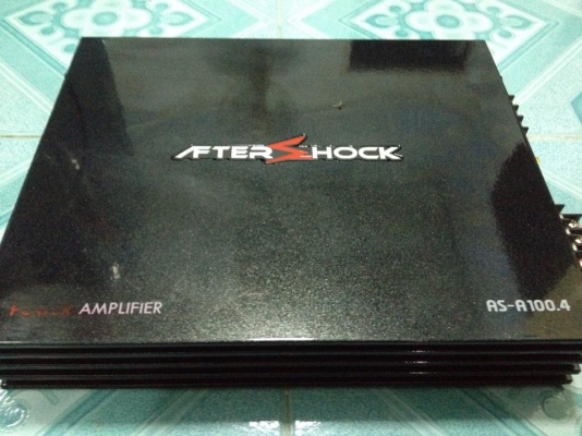 แอมป์4ch AFTERSHOCK มือสองเสียงดี ขับกลางแหลมชัดๆ แรงๆ สภาพเดิมๆไม่เคยซ่อม ขาย 1650 บาท