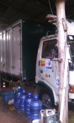 ขายรถตู้ส่งสินค้า6ล้อHINO KM 6เมตร