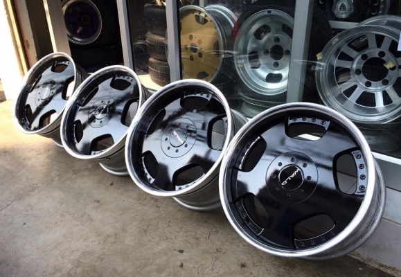 ขายล้อ WALD 3 ชิ้นแท้ 18 หน้า9 หลัง10 4-5/114.3 ประมูลเองจากญี่ปุ่น