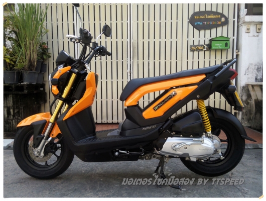 ขาย Zoomer-x สีส้มดำ จดปลายปี 56 ไมล์ห้าพันโล