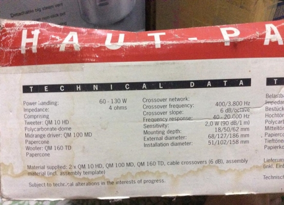 ลำโพง3ทาง MB quartลำโพง3ทาง MB quart