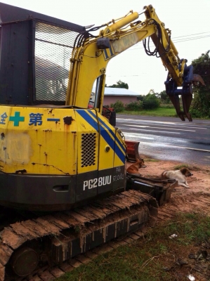 ขายรถแบคโฮ โคมัสสุ PC28uu หัวคีบไม้ สภาพดี ราคาถูก