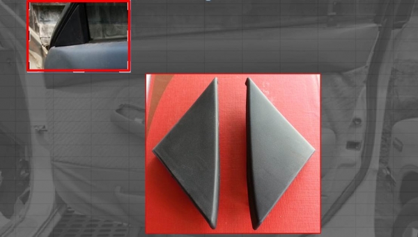 พลาสติกปิดมุมประตูด้านในที่กระจกมองข้างไฟฟ้า โซลูน่า ซ้าย ขวา