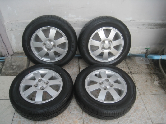 ขายล้อแม็กมือสอง Mitsu mirage 14" พร้อมยางปี13 สนใจติดต่อเล็กคลองสามครับ 081-3747940