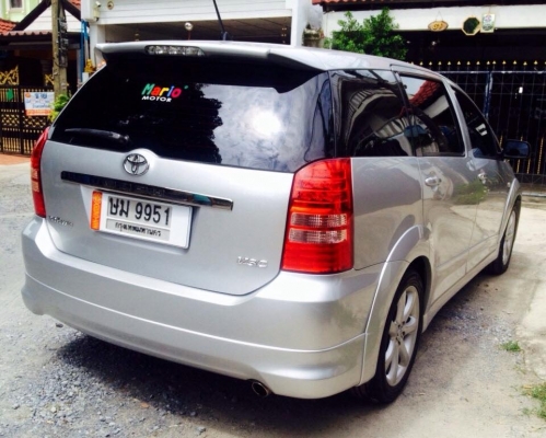 TOYOTA WISH Q LPG 2004 AUTO AIRBAG คู่ ABS สีบรอนเงิน TOYOTA WISH Q LPG 2004 AUTO AIRBAG คู่ ABS สีบรอนเงิน
