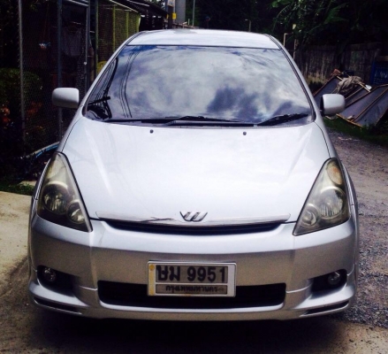 TOYOTA WISH Q LPG 2004 AUTO AIRBAG คู่ ABS สีบรอนเงิน TOYOTA WISH Q LPG 2004 AUTO AIRBAG คู่ ABS สีบรอนเงิน