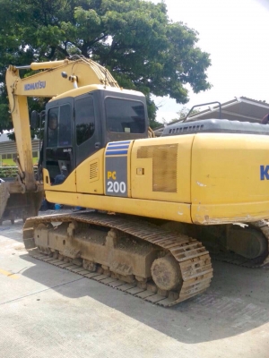 ขายรถแบ็คโฮ Komatsu PC200-7 ปี 2008 ไมล์ชั่วโมง 13,xxx เอกสารใบแจ้งจำหน่าย