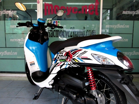 Fino i สีดำฟ้าขาว สีลายแฟร์ชั่น ลายใหม่ล่าสุดแท้ รถเดือน กรกฏาคม ปี 57 รถ3เดือน ไมล์ 3 พันโล แถม 2 รายการ 33900 Fino i สีดำฟ้าขาว สีลายแฟร์ชั่น ลายใหม่ล่าสุดแท้ รถเดือน กรกฏาคม ปี 57 รถ3เดือน ไมล์ 3 พันโล แถม 2 รายการ 33900