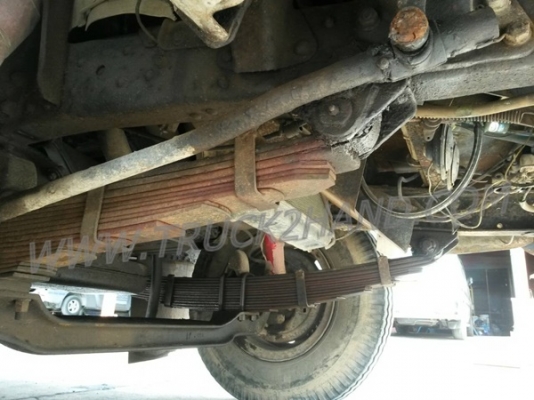 รถบรรทุก 6 ล้อ ยี่ห้ออีซูซุ เป็นกระบะไม้+หัวไม้