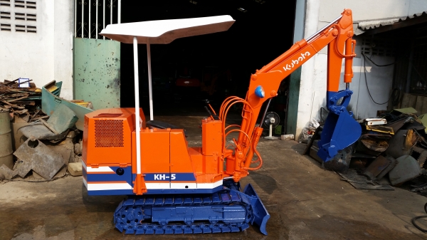 รถขุดจิ๋ว  KUBOTA รุ่น KH-5-   แทร็กเหล็ก ขึ้นรถ ปิคอัพได้ มือสองญี่ปุ่น