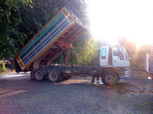 ขายรถบรรทุกสิบล้อดัมพ์ HINO 1M เครื่องเดิม 220 แรง เกียร์เดิม 2 เพลา กระบะดัมพ์มิเนียม ทะเบียนพร้อม