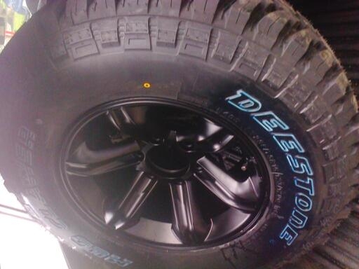 ล้อออฟโรด16ตราแรดดำพร้อมยางใหม่ดีสโตน26575R16MT