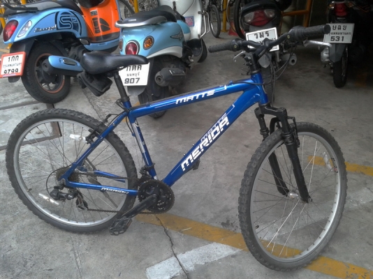 ขอลงจักรยาน merida matt 5  26" น้ำเงินสวย ขาย 3,500 บาท