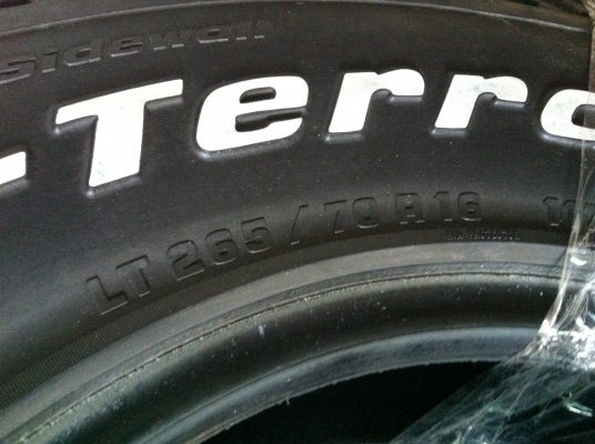 ขายยาง Bf 265/70/R16