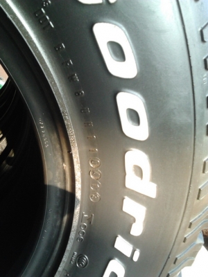 BF All 265/75/16 ปี13 ดอกสวยคมลืก1cm. เสมอกันทั้ง4เส้น