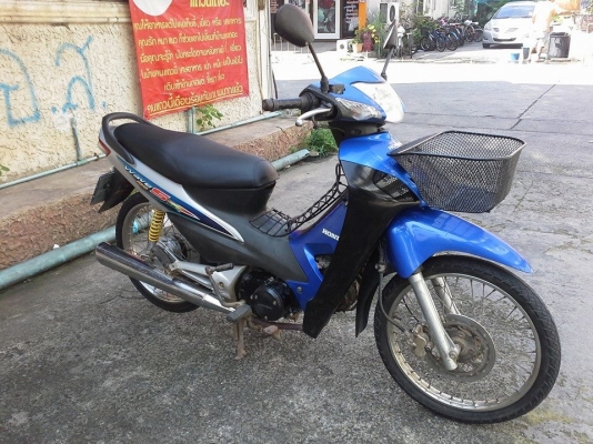 Wave 100 uboox ปี 49 กุญแจใหญ่ สีน้ำเงิน ดำ รถบ้าน สวย เครื่องเดิมๆ มีเอกสารครบ