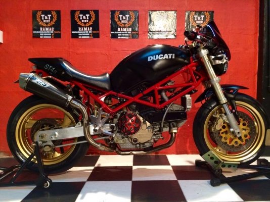 T&amp;T BIKE RAMA2 ขายDUCATI M900 ทะเบียนแท้ โอนขนส่ง ของแต่งแน่น ราคาเพียง 229000