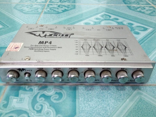 ปรีแอมป์ Mcott mp4 แท้ๆมือสองสภาพสวยเดิมๆ เสียงดีใสๆแนวฟัง ขาย 950 บาท