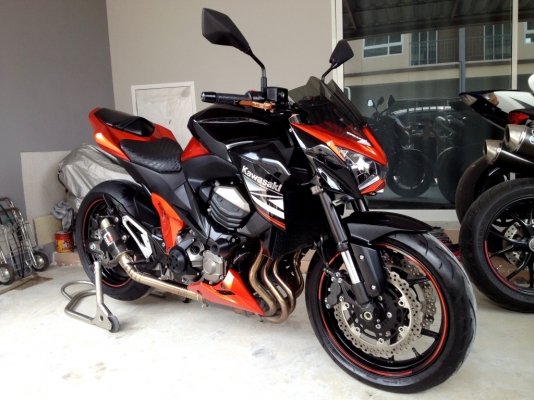 ขาย Kawasaki Z800 ปี2014 สวยๆ วิ่งน้อย ท่อสูตร กันสบัดไฮเปอโปร  ราคา345000 บาท (รับเทริ์น/จัดไฟแนนท์)