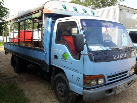 6 ล้อกลาง  ISUZU  NPR66PX5-T  120  แรงม้า  * ยาว 5.00 ม. *  รถสวยเดิม_ตามสภาพ   *  รถห้างแท้  *  มีเล่มพร้อมโอน *