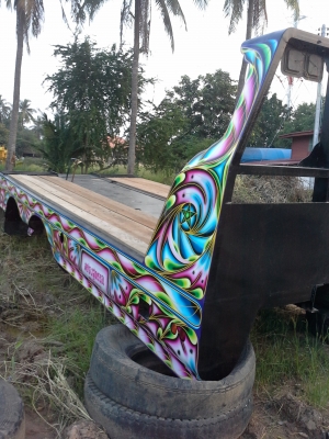 ขายหางเทรเลอร์รถเกี่ยว รถเมคโค 081-9426261