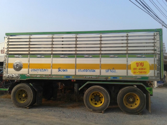 ขายด่วน กระบะปรีเนียมเกษตร ดั้มคร่อม อู่พรชัย สุพรรณบุรี หางพ่วง 3เพลา