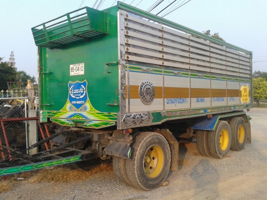 ขายด่วน กระบะปรีเนียมเกษตร ดั้มคร่อม อู่พรชัย สุพรรณบุรี หางพ่วง 3เพลา