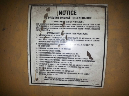 เครื่องปั่นไฟ Caterpillar 6 สูบ 1825 KVA 1460 KW