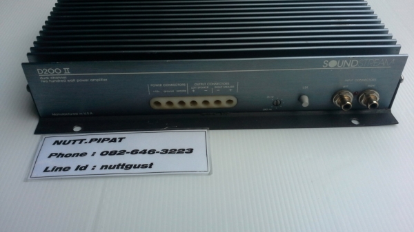 แอมป์ 2Ch Soundstream D200II ระดับพรีเมี่ยม Made in USA แอมป์ 2Ch Soundstream D200II ระดับพรีเมี่ยม Made in USA