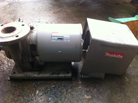 ขาย !! ปั้มน้ำหอยโข่ง มากีต้า1.5kw.2hp.380v.สภาพเดิมๆ ท่อ2"