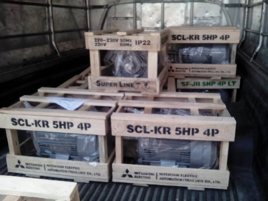 ขายมอเตอร์มิตรซูบิชิ 3 HP / 5 HP 380 V. ของใหม่