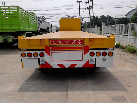 ขายหางพื้นเรียบ12.5เมตร 3เพลา ติดตั้งทวิสล็อค8จุด