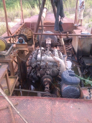 เรือดูดทราย ใช้งานดี เรือกว้าง 3.8 เมตร ยาว 11.8 เมตร