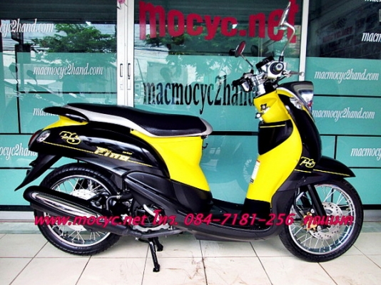 Fino PS สีเหลืองดำ  รุ่นขายดี รถเดือน กุมภาพัน ปี 57 ไมล์ 5556 โล  แถม 2 รายการ 23900