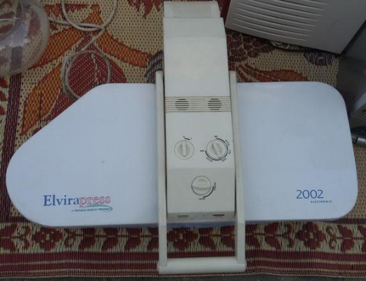 ขายเครื่องรีด-ทับผ้า ELVIRA PRESS รุ่น 2002 ไม่ต้องรีด เพียงวางผ้าแล้วปิดทับผ้า