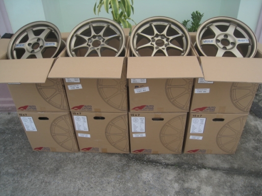 ขายล้อแม็กมือ1 TE37 งาน Auto options 15"x7" et35 4รู100  สนใจติดต่อเล็กคลองสามครับ 081-3747940