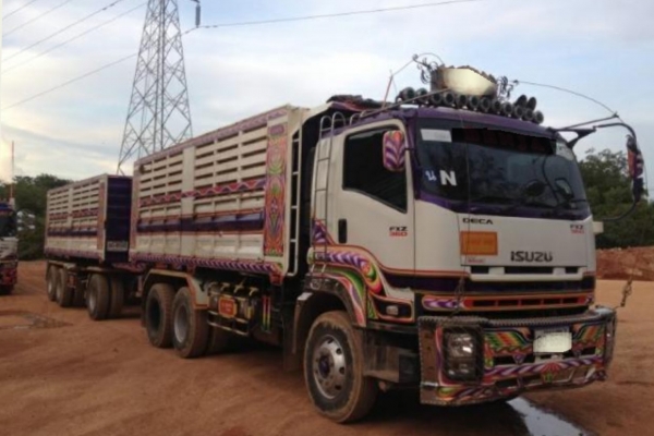 ขาย ISUZU DECA 360 แรง พ่วงแม่ลูกดั๊ม กระบะเหล็ก อู่ ส สหกิจ รถปี 55