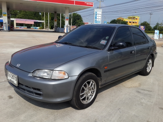 ขายด่วน รถแต่งสวย HONDA, CIVIC เตารีด 4 ประตู 1500 ปี 1993 เกียร์ออโต้ สีเทาดำ